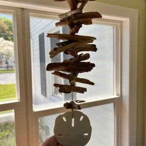 Drift Wood and Sand Dollar Mobile